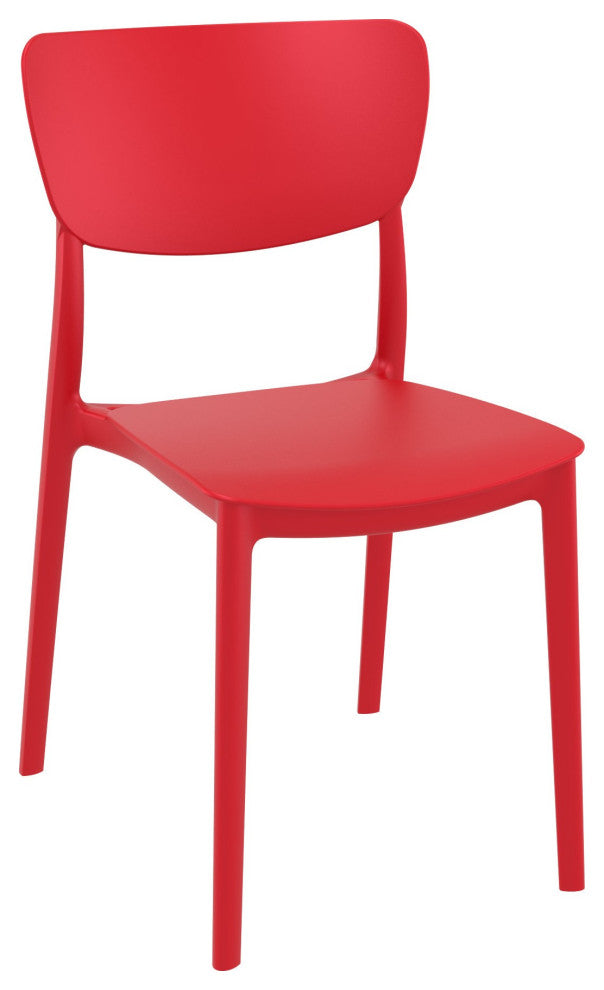 Monna Outdoor Dining Chair, Set of 2, Red