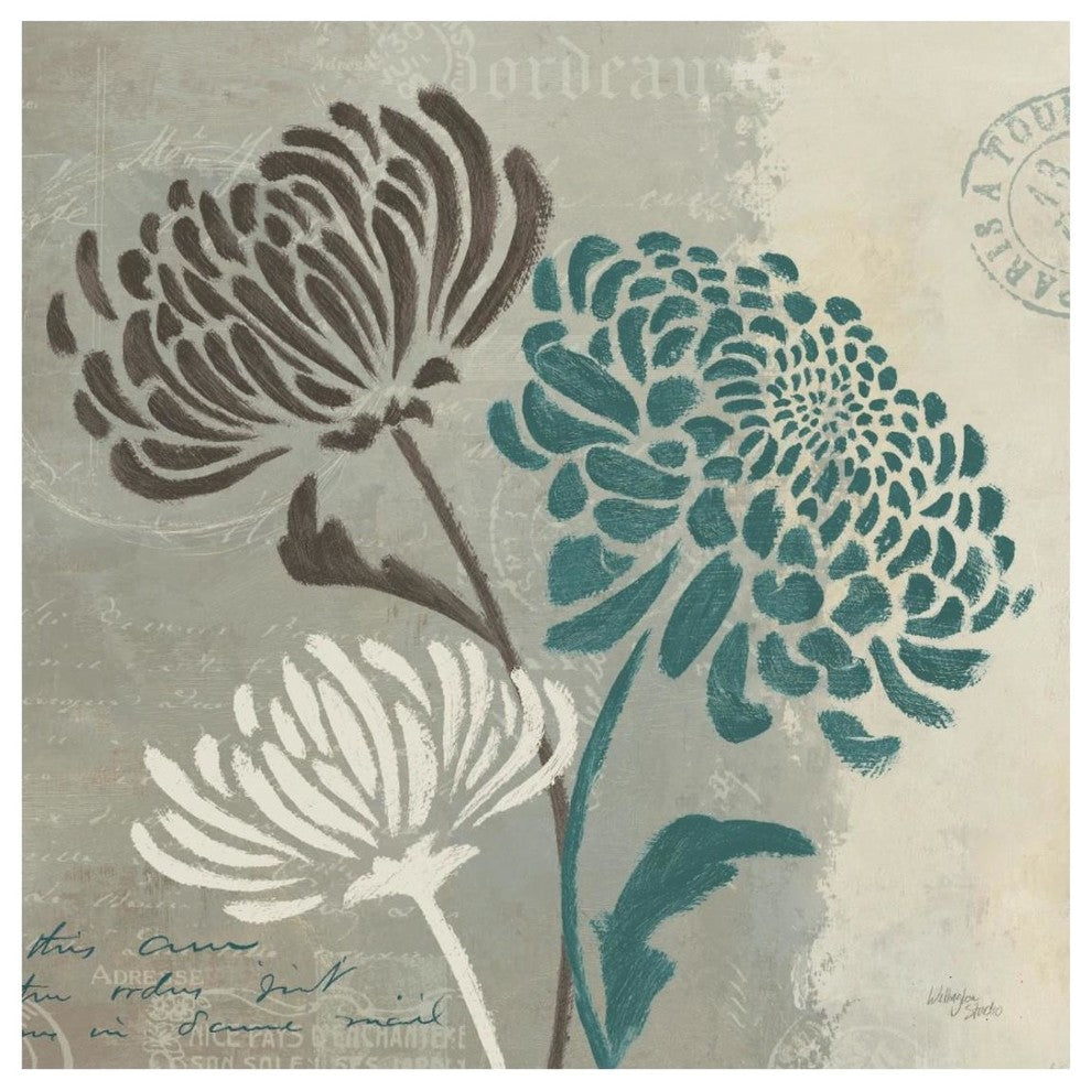 "Chrysanthemums II" Digital Paper Print by Wellington Studio, 26"x26"