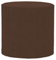 No Tip Cylinder Ottoman With Cover, Sterling Chocolate