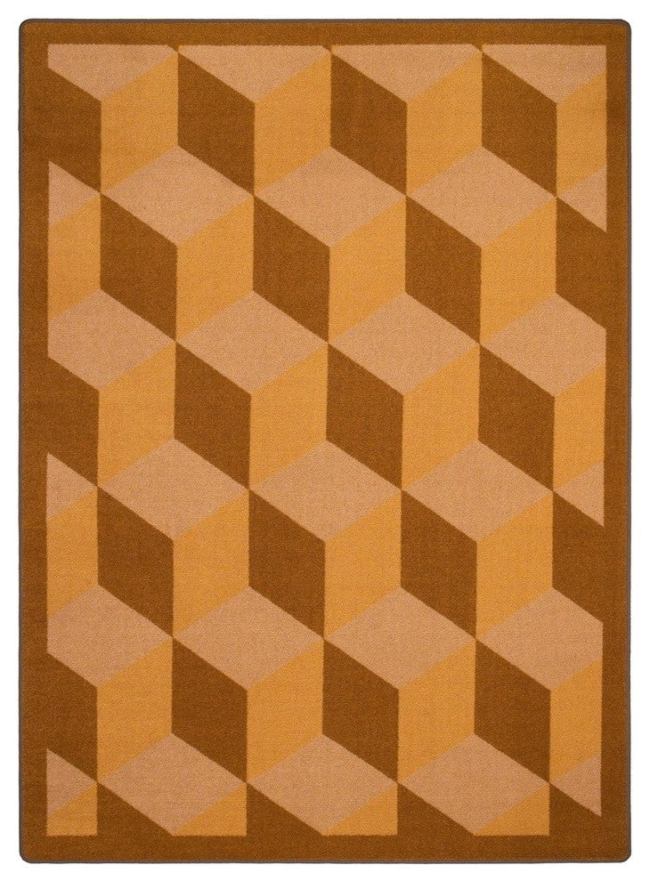 Kaleidoscope Rug, Highrise, 5'4"x7'8", Wheat