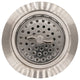 Wing Nut Style Large Kitchen Basket Strainer In Polished Chrome, Satin Nickel