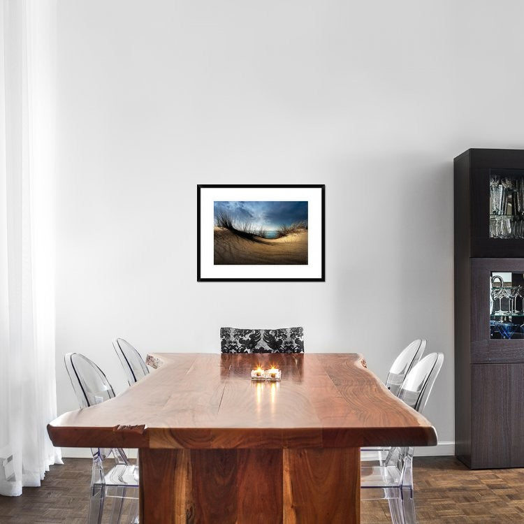 "Dunes" Framed Digital Print by Wim Schuurmans, 30x22"