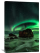 "Aurora, Uttakleiv" Stretched Canvas Giclee by Ajit Menon, 24x36"