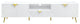 ACME Gaines TV Stand, White High Gloss Finish