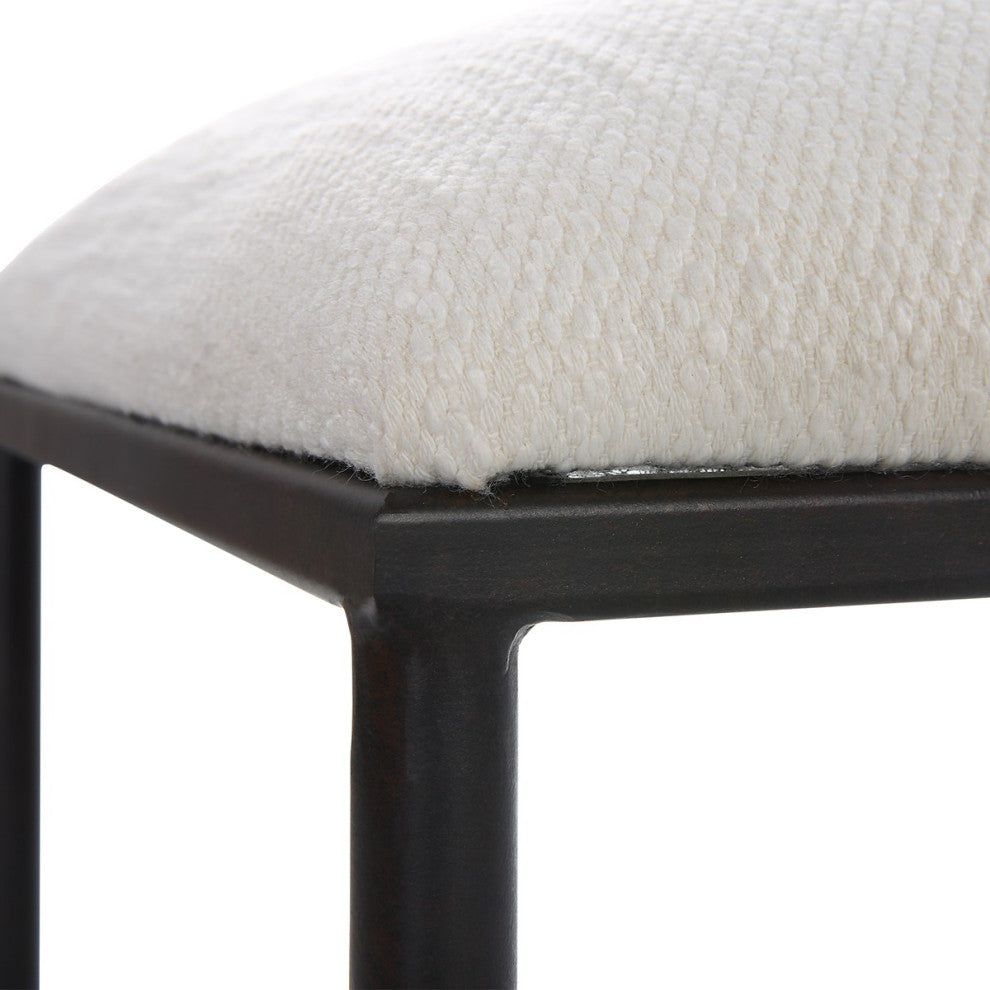 Uttermost Avenham Small Black Framed Bench 23680