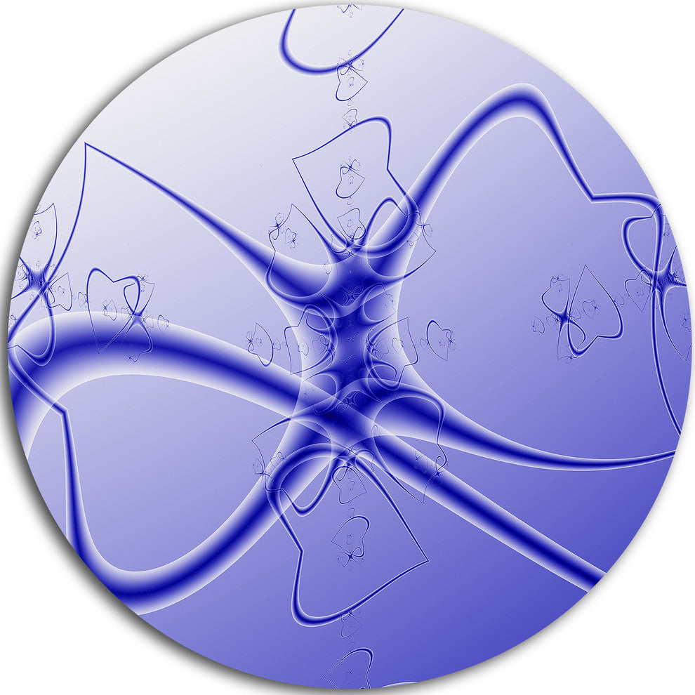Fictional Micro Life Form, Abstract Art Round Wall Art, 38"