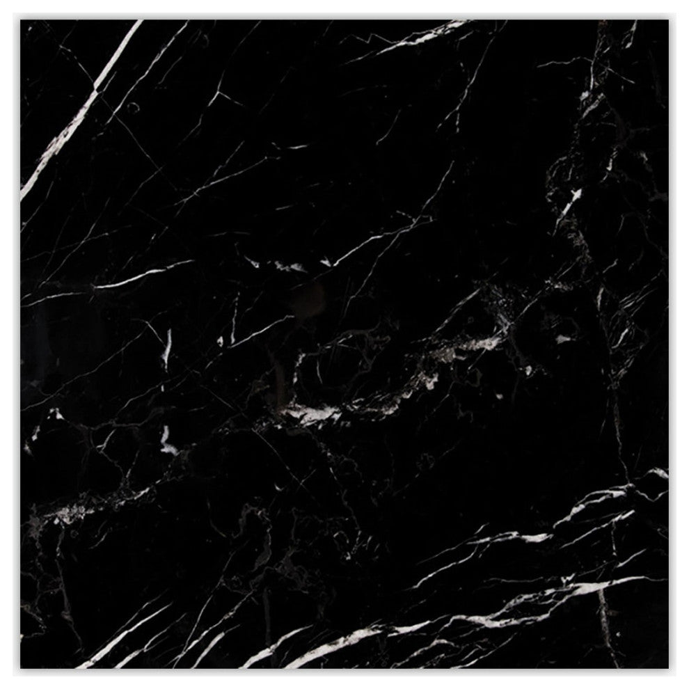 Black Honed 18x18 Marble Tile
