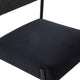 Jolene Black Velvet Dining Chair, Set of 2