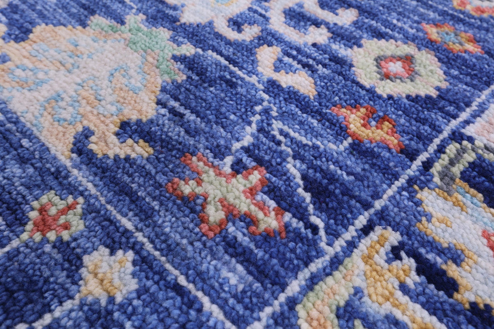 Turkish Oushak Handmade Wool Runner Rug 2' 6" X 11' 10" - Q14982