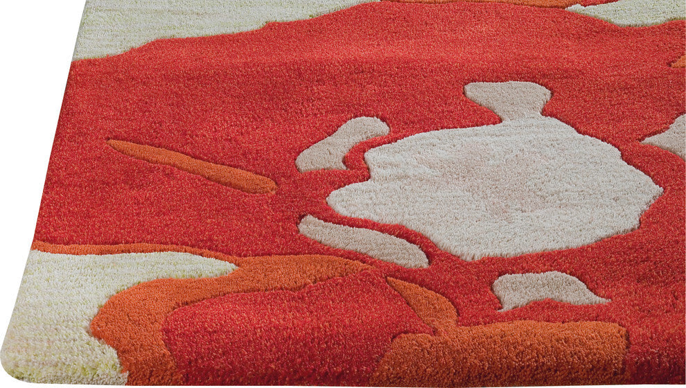 Poppy Rug, Orange, 6''6"x9''9"