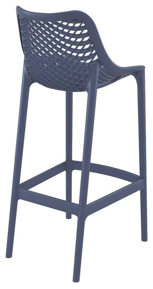 Air Bar Stool Dark Gray, Set of 2