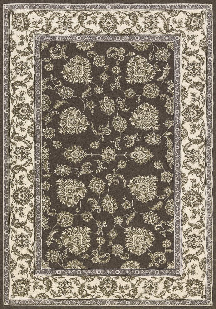 Legacy Dark Gray Ivory Rug, 5'3"x7'7"