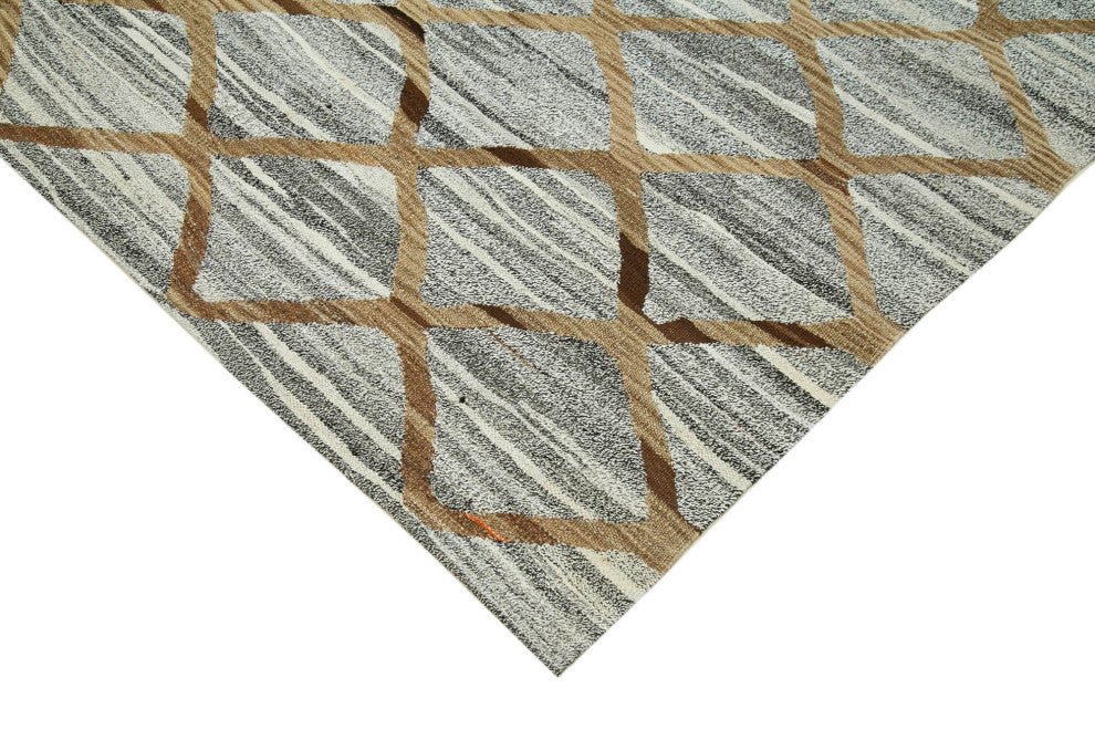 Rug N Carpet - Handwoven Turkish 8' 2'' x 10' 1'' Flatweave Wool Kilim Rug