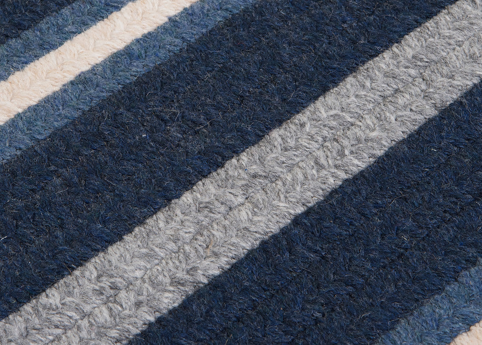 Salisbury Rug, Navy, 14"x17" Swatch Sample