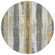 Machine Washable Indoor/Outdoor Chantille ACN1872 Gold 8' x 8' Round Rug