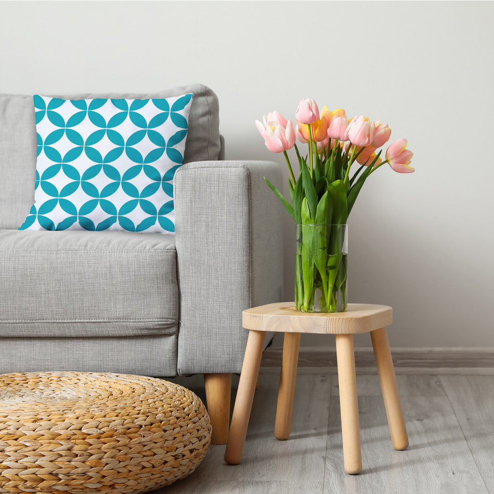 Eye Opener Decorative Throw Pillow, Explorer Blue, 18"x18"