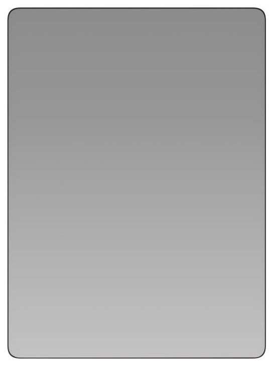 Susan Wall Mirror Hangs Horizontally or Vertically, Black, 22" X 30"