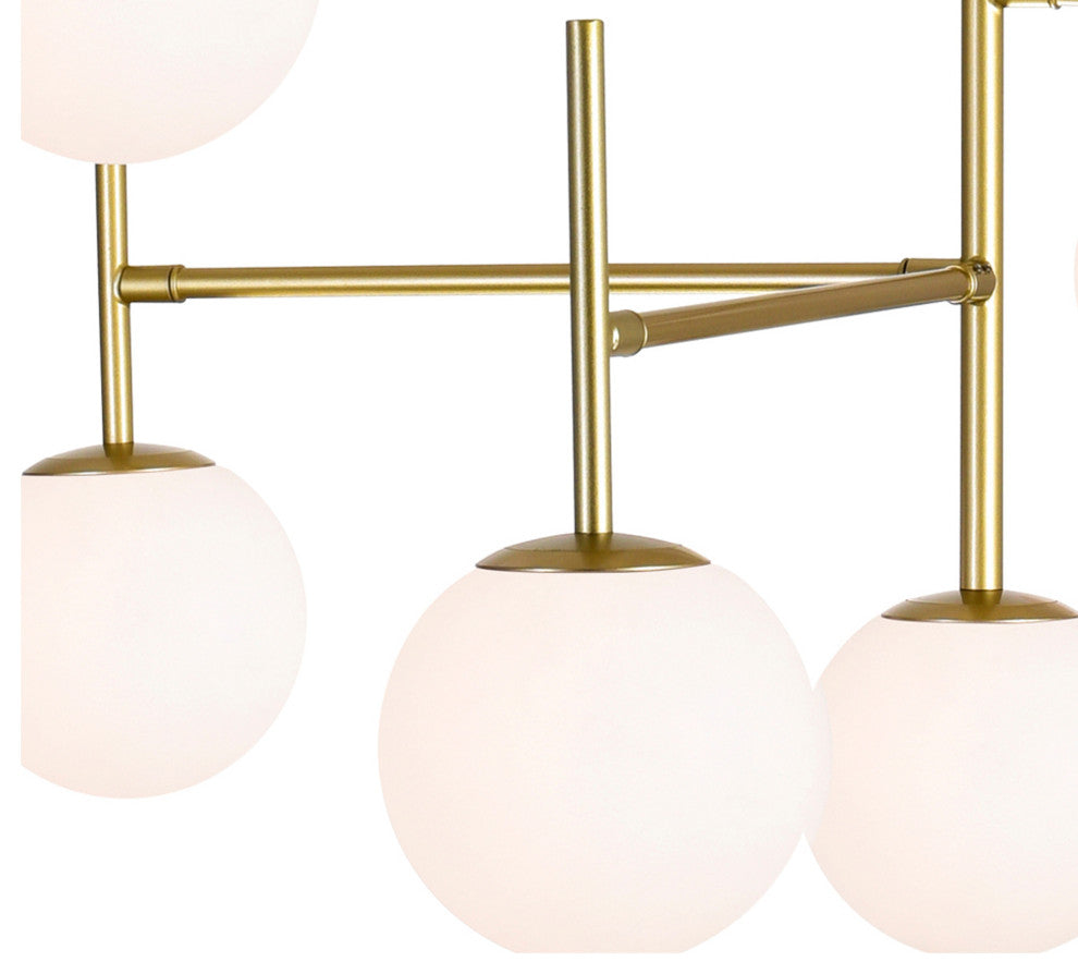 Tourch 7 Light Chandelier With Medallion Gold Finish