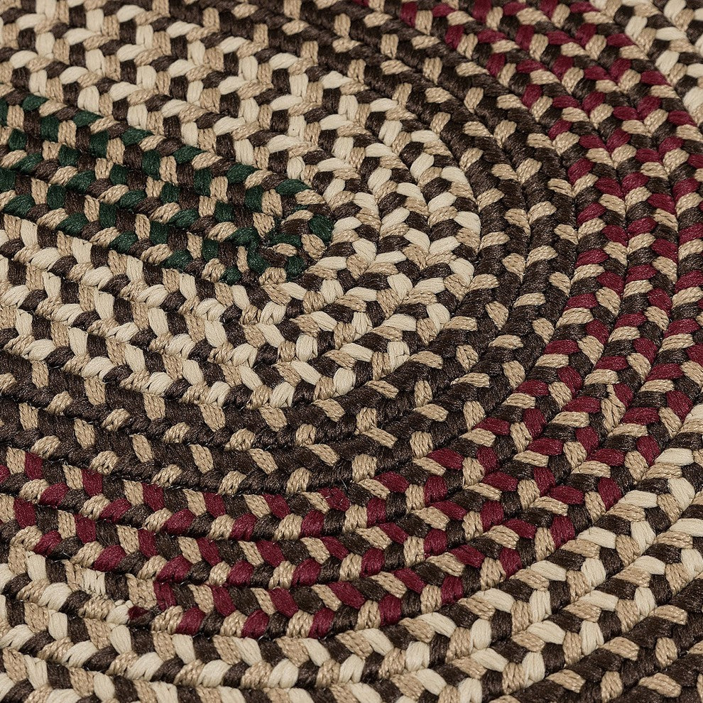 Colonial Mills Brook Farm BF72 Natural Earth Traditional Area Rug, Round 4'x4'