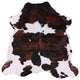 Tricolor Natural Cowhide Rug 6' 0" X 6' 0" C2049