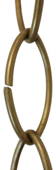 Brass Large Loop Chandelier Chain, 3', Antique Brass, U43