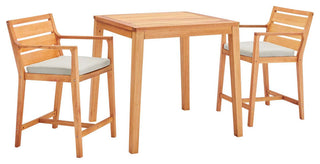 Portsmouth 3 Piece Outdoor Patio Karri Wood Bar Set