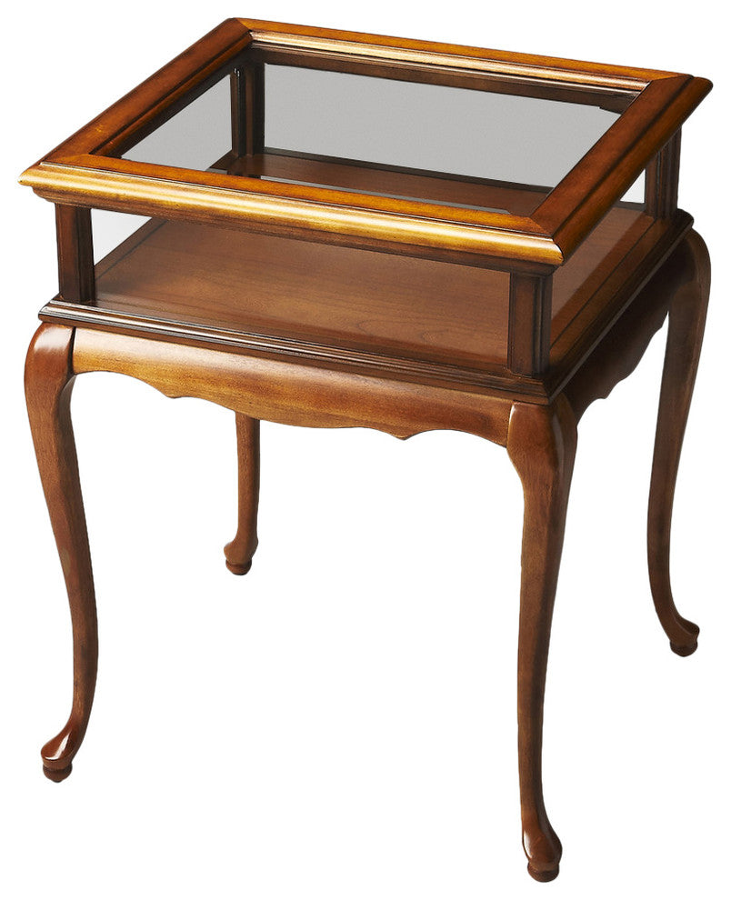 Burton Curio Table, Medium Brown