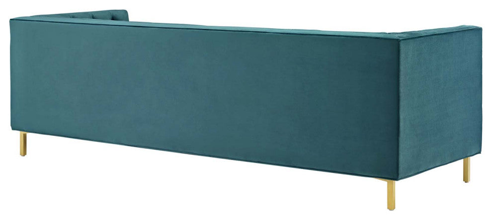 Delight Tufted Button Performance Velvet Sofa