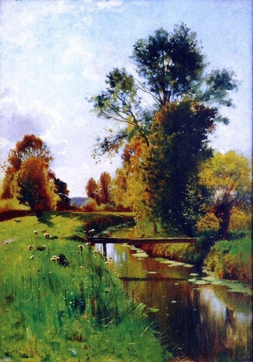 Ernest Parton Summer Reflections, Gallery Wrapped Canvas Print, 18"x27"