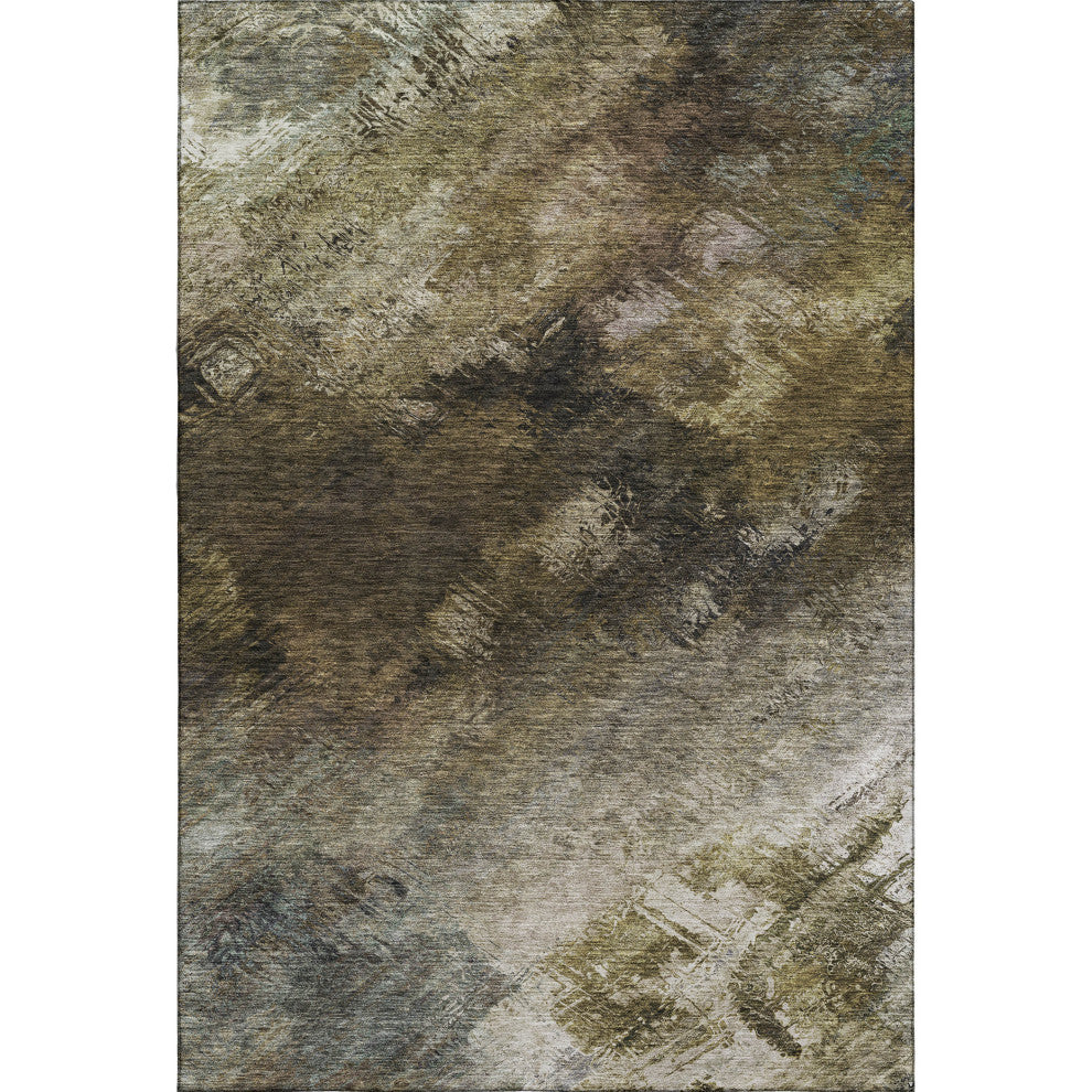 Premium Machine Washable Mayfield AMF590 Chocolate 8' x 10' Rug