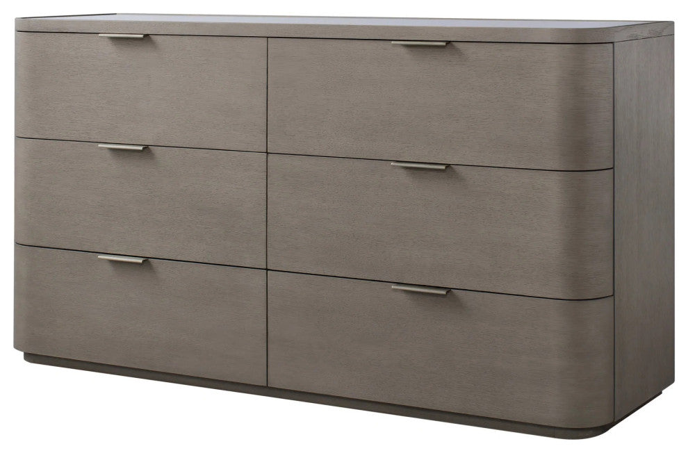 Sonder Living Hampstead Dresser 6 Drawer | Smoked Oak