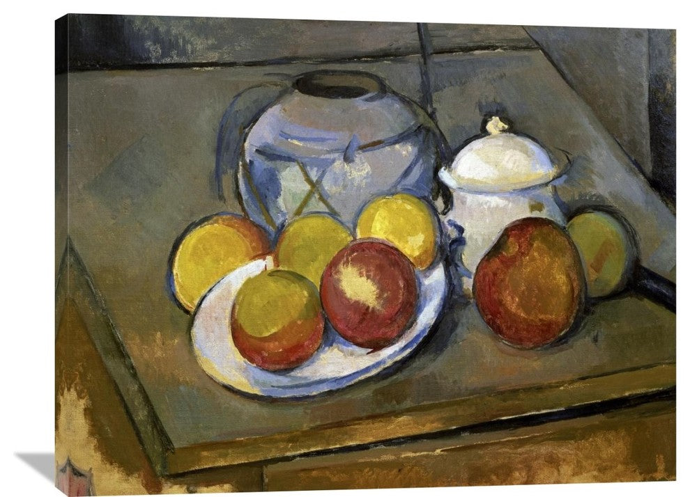 "Flawed Vase, Sugar Bowl and Apples" Artwork, 40"x31"
