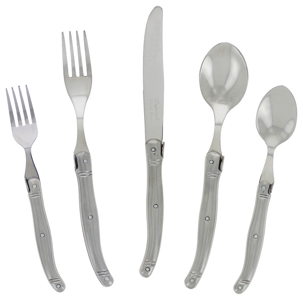 Laguiole 20-Piece Stainless Steel Flatware Set, Service for 4 By French Home