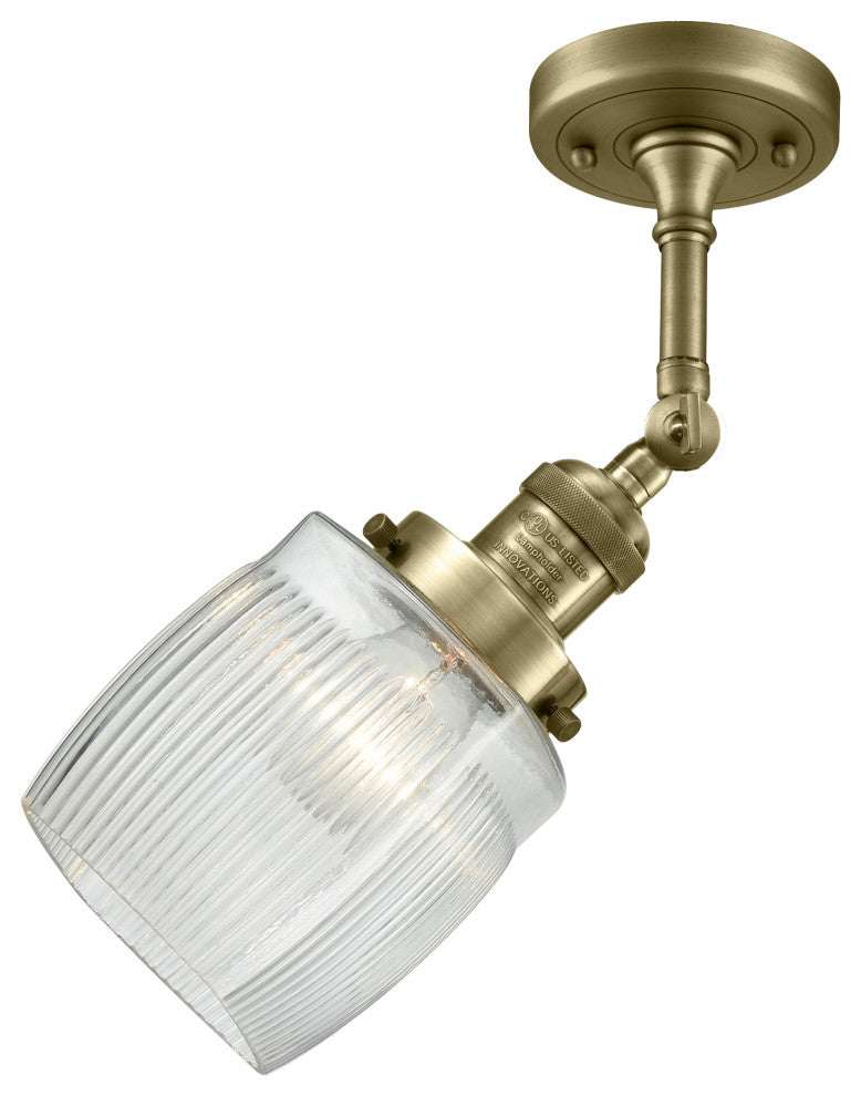 Innovations Lighting 201F-Ab-G302 1 Light 14 Inch Semi-Flush Mount