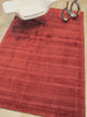Red Contemporary Solid Milano Area Rug