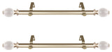 Jaya Side Curtain Rods 12-20", Light Gold
