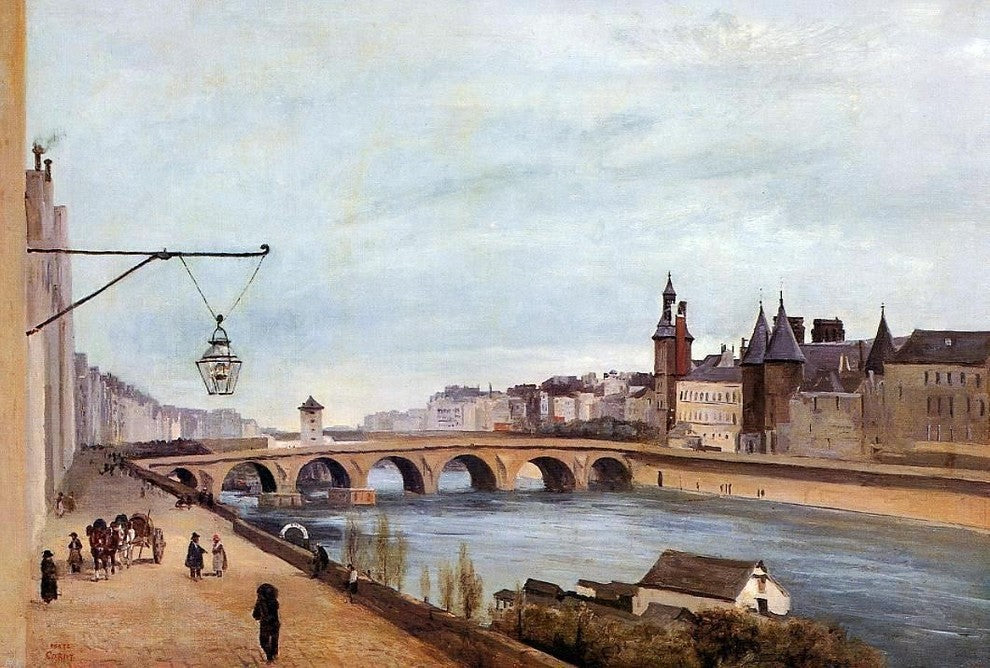 Jean-Baptiste-Camille Corot The Pont-au-Change Wall Decal