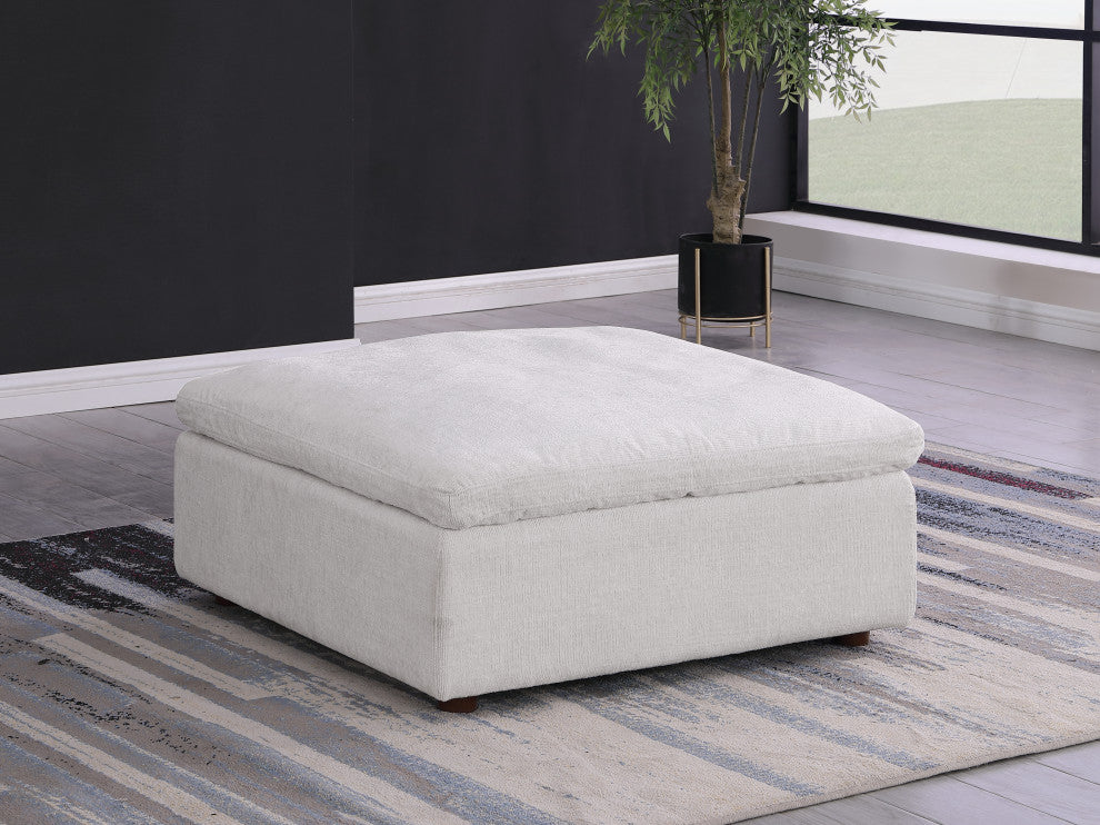 Dante Ottoman Upholstered, Genuine Belfast Fabric