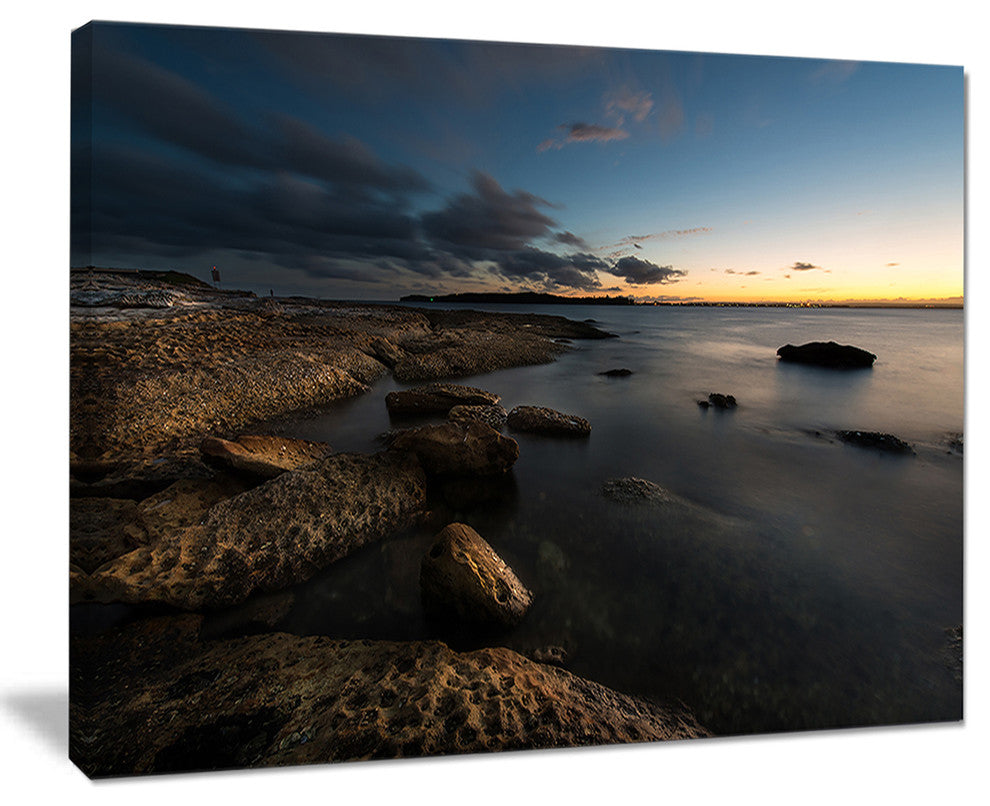 "Dark Sydney Coastline" Canvas Print