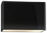 Ambiance ADA Wide Rectangle Wall, 16",  Gloss Black/Matte White