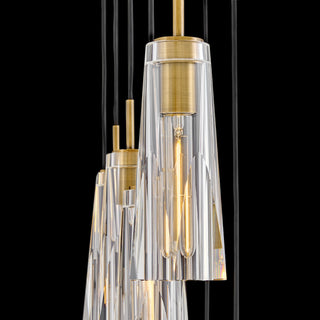 Fredrick Ramond Cosette Medium Thirteen Light Linear, Heritage Brass