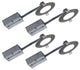 Bazz Slim 4" Brushed Chrome Intergrated LED Recessed Fixture Kit, Set of 4