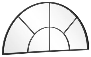 Uttermost Rousseau Iron Window Arch Mirror