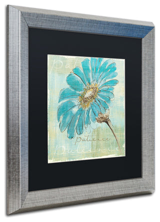 'Spa Daisies II' Silver Framed Canvas Art by Chris Paschke