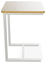 17.5" Square Rustic Outdoor End Table, Snow