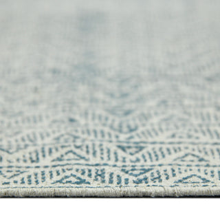 DUNE Estra Area Rug, Blue, 8'6" x 12', Bordered