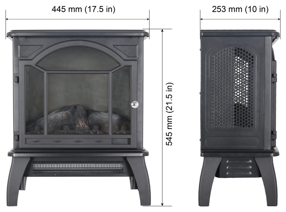 Gewnee 18 inch 3D Infrared Electric Stove with remote control
