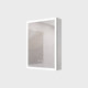 20" Surface Mount Aluminum Medicine Cabinet with Mirror and LED Lights