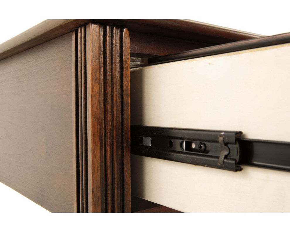 Breegin Contemporary Brown Chair Side End Table