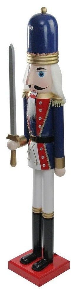 48" Wooden Christmas Nutcracker Soldier With Sword